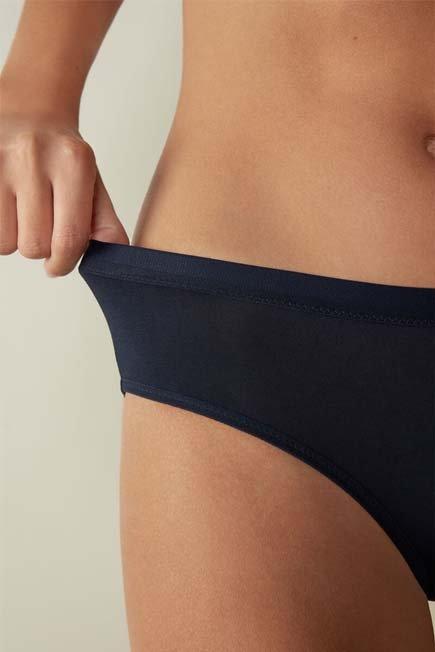 Blue Semi-High Rise Briefs, , large image number 2