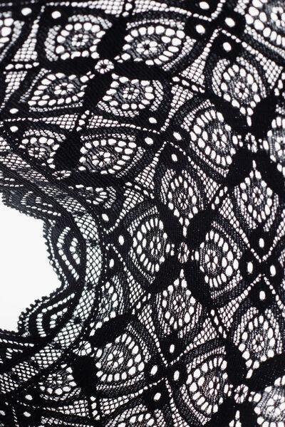 Black Crochet-Effect Briefs, , large image number 5