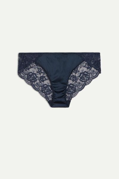 Navy Crochet-Effect Briefs, , large image number 2