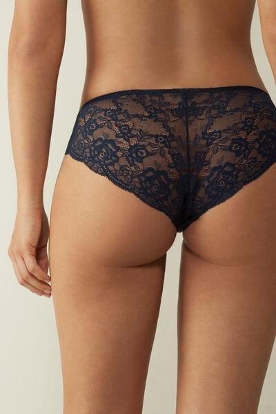 Navy Crochet-Effect Briefs, , large image number 3