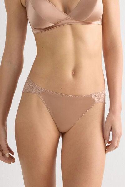 ملخصات الحرير والدانتيل الساتان الوردي ، النساء, Satin Pink, large image number 2