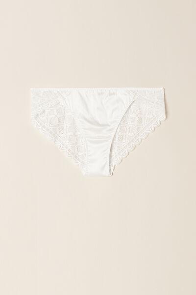 White Crochet-Effect Briefs, , large image number 2