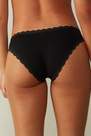 Intimissimi - Black Cotton And Lace Briefs