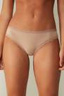 Intimissimi - Soft Beige Cotton And Lace Briefs, Women