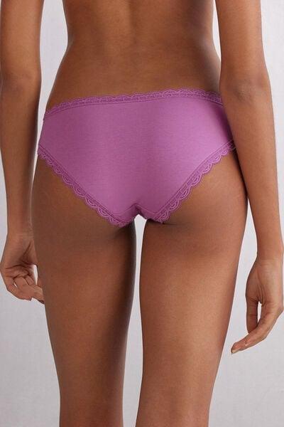 Purple Lace-Trimmed Briefs, 5601_343J, large image number 2