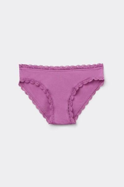 Purple Lace-Trimmed Briefs, 5601_343J, large image number 3