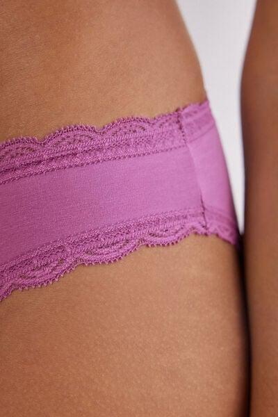 Purple Lace-Trimmed Briefs, 5601_343J, large image number 5