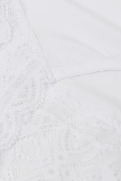 White Ultralight High-Waisted Lace Briefs, White, large image number 4