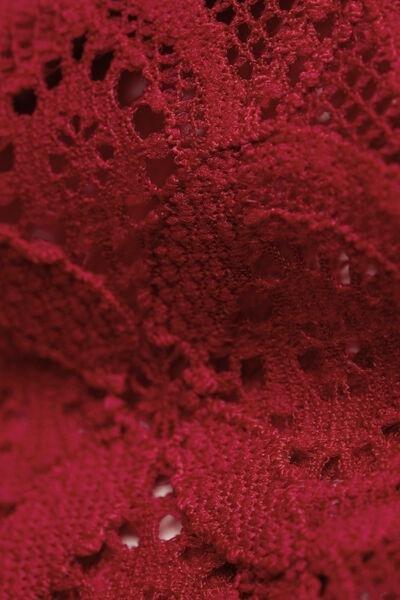 Red Low-Rise Lace Briefs, , large image number 4
