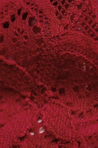 Red Low-Rise Lace Briefs, Red, large image number 6