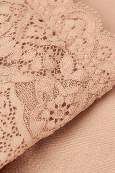 Beige Lace Ruffle Briefs, Soft Beige, large image number 4
