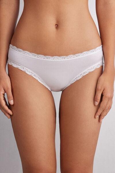 Multicolour Cotton And Lace Panties, , large image number 0
