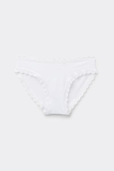 Multicolour Cotton And Lace Panties, , large image number 2
