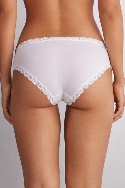 Multicolour Cotton And Lace Panties, , large image number 3