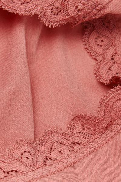 Pink Cotton And Lace Knickers, , large image number 4