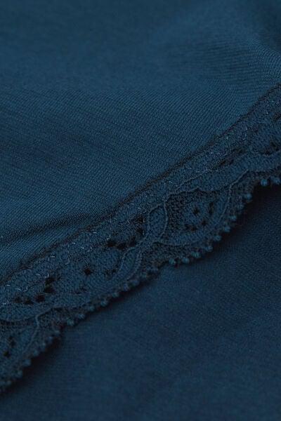 Blue Cotton And Lace Knickers, 5601_937J, large image number 6