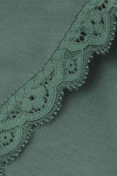 Green Cotton And Lace Knickers, 5601_941J, large image number 4