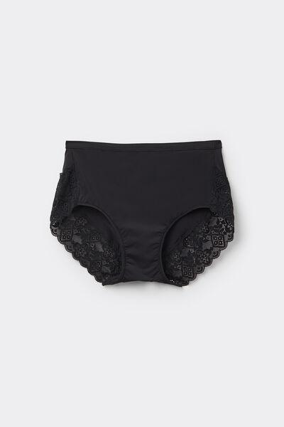 Black High-Waisted Briefs, , large image number 2
