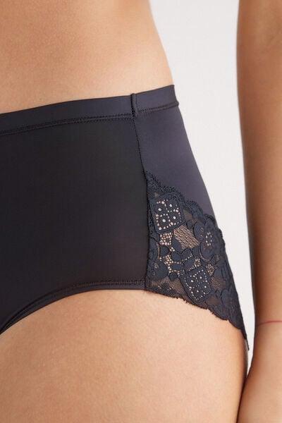 Black High-Waisted Briefs, Black, large image number 5