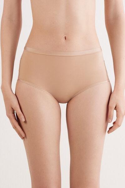 Beige High-Waisted Briefs, , large image number 0