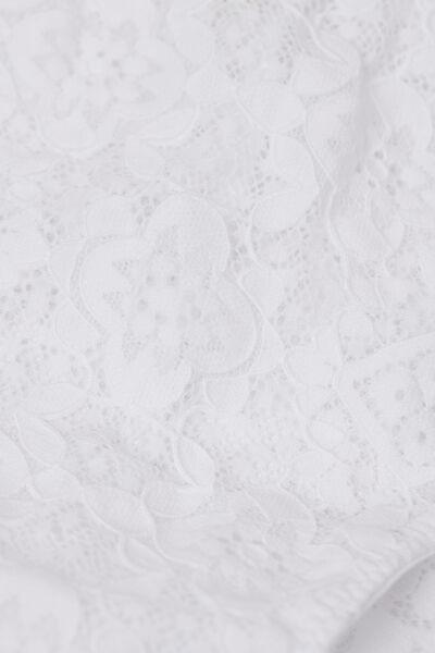 White Low-Rise Lace Knickers, White, large image number 4