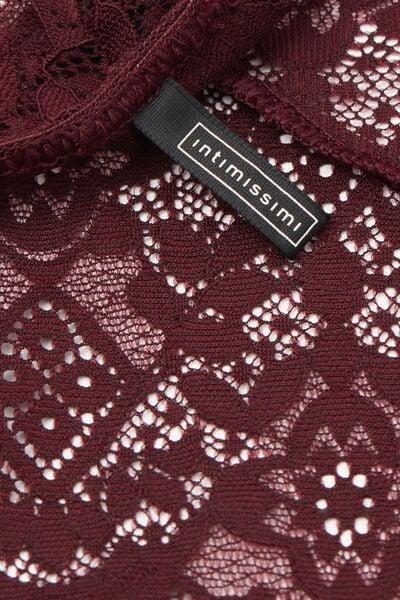 Burgundy Low-Rise Lace Knickers, 5601_028K, large image number 4