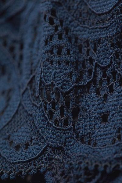 Navy Low-Rise Lace Knickers, Intense Blue, large image number 4