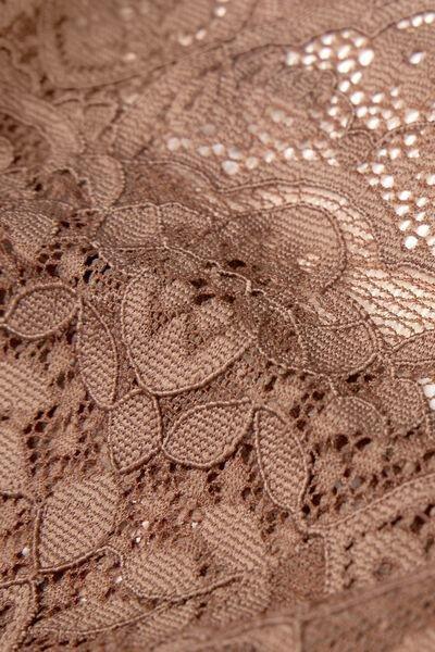 Beige Low-Rise Lace Knickers, , large image number 4