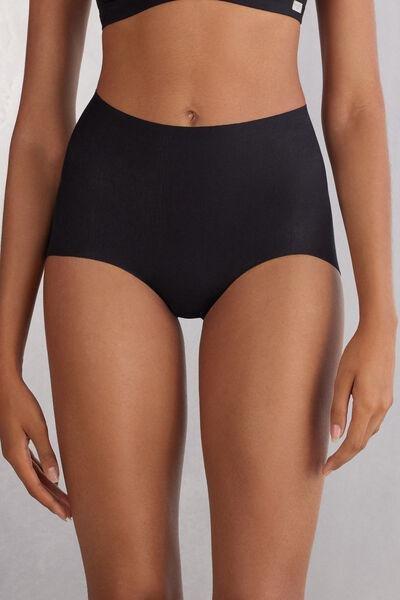 Black High-Waisted Briefs, , medium