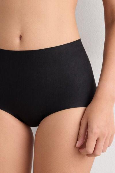Black High-Waisted Briefs, Black, large image number 5