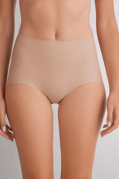 Beige High-Waisted Briefs, , medium