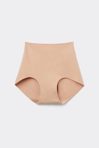 Beige High-Waisted Briefs, , large image number 1