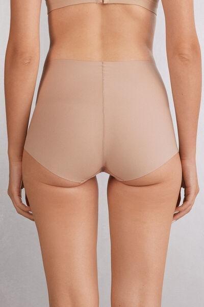 Beige High-Waisted Briefs, , large image number 3