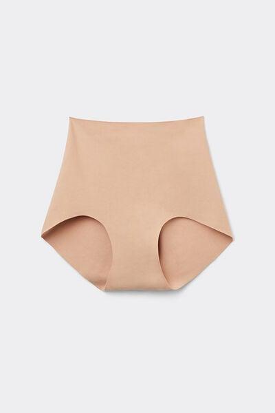 Beige High-Waisted Briefs, Soft Beige, large image number 3
