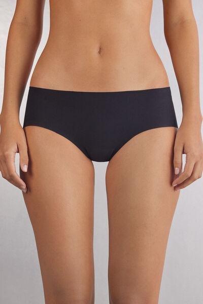 Black High-Rise Panties, , medium