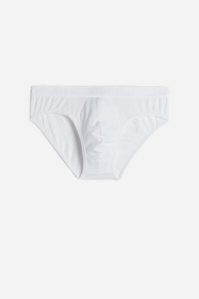 White Microfiber Briefs, White, large image number 2