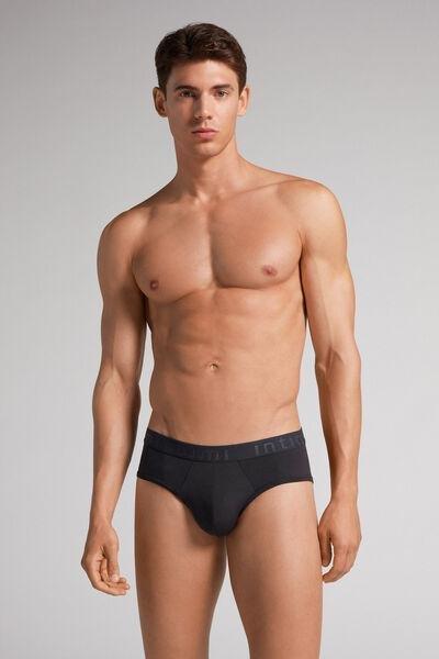 Black Microfiber Briefs, Black, large image number 7