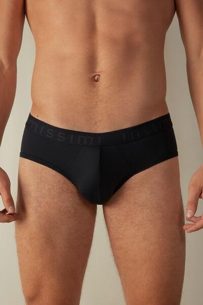 Blue Microfiber Briefs, , medium