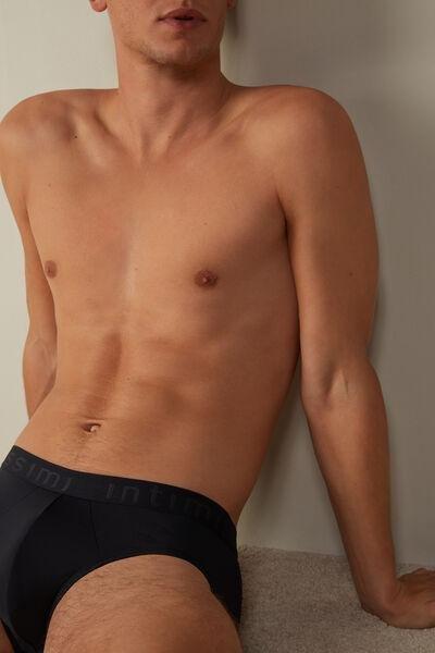 Blue Microfiber Briefs, , large image number 1