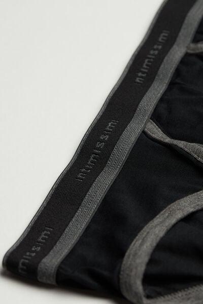 Black Stretch Briefs, Black/graphite Blend, large image number 5