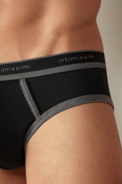 Black Stretch Briefs, Black/graphite Blend, large image number 6
