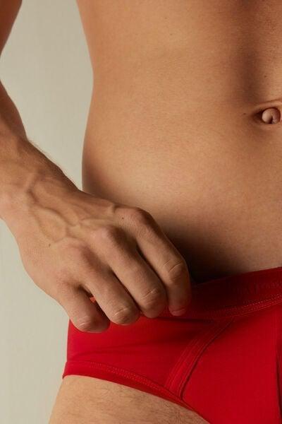 Red Stretch Supima Cotton Brief, Intense Red/red, large image number 6