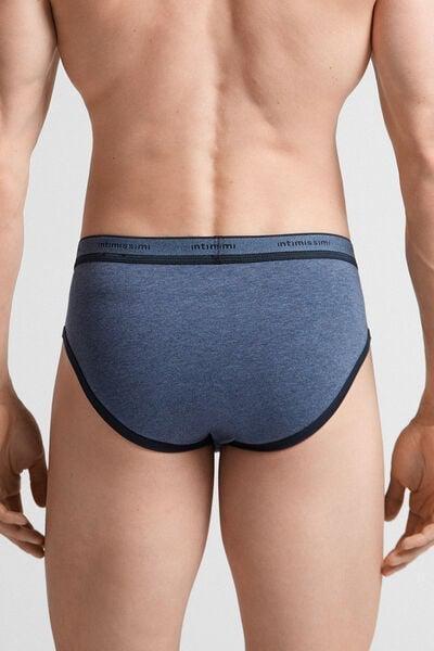 Blue Stretch Supima Cotton Brief, 5601_845I, medium