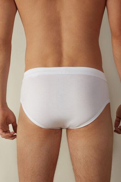 White Elasticated Briefs, , large image number 3