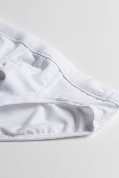 White Elasticated Briefs, , large image number 5