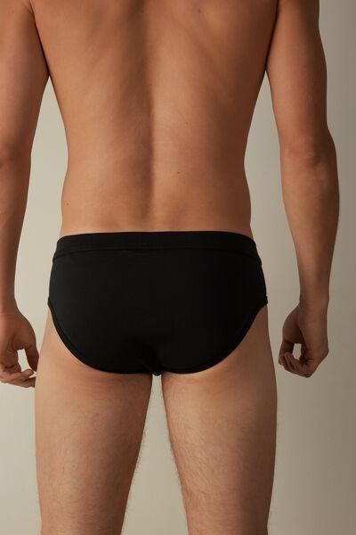Black Elasticated Briefs, , large image number 3