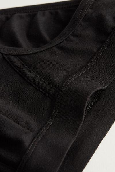 Black Elasticated Briefs, , large image number 5