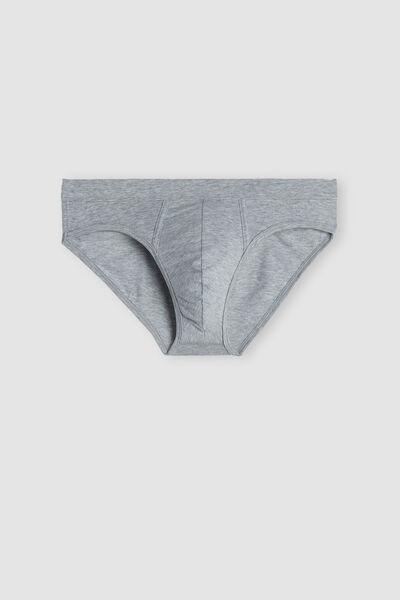 Grey Elasticated Briefs, Light Grey Blend, large image number 2