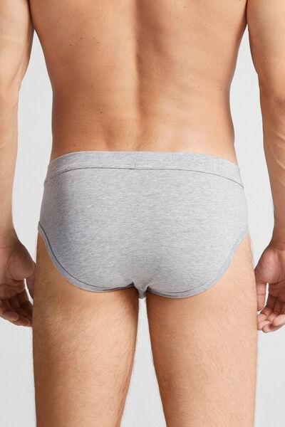 Grey Elasticated Briefs, Light Grey Blend, large image number 3