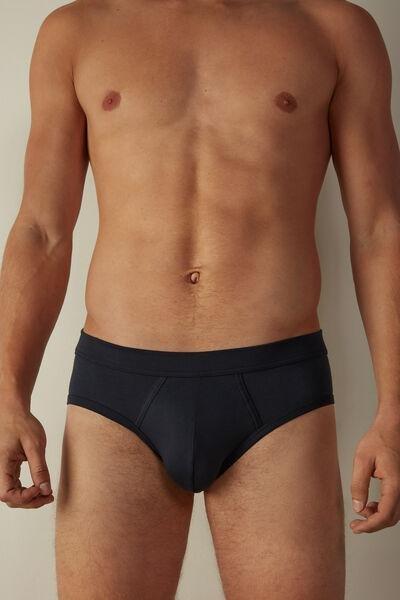 Navy Elasticated Briefs, , medium